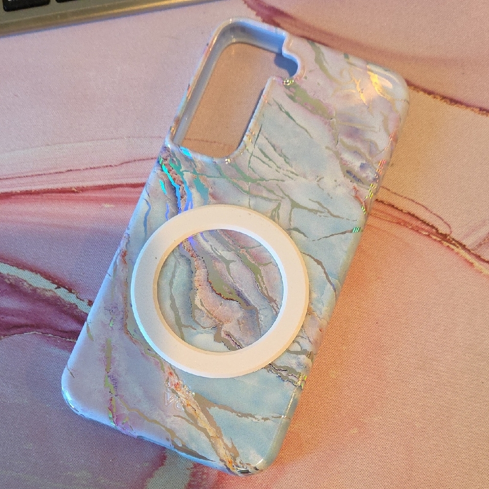 Marble Pattern Phone Case with Ring Holder